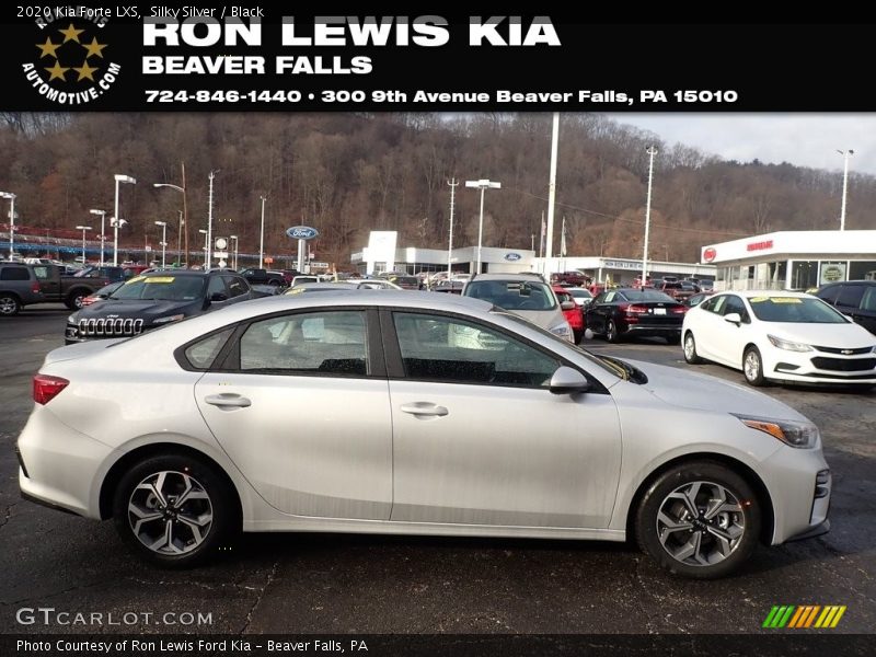 Silky Silver / Black 2020 Kia Forte LXS