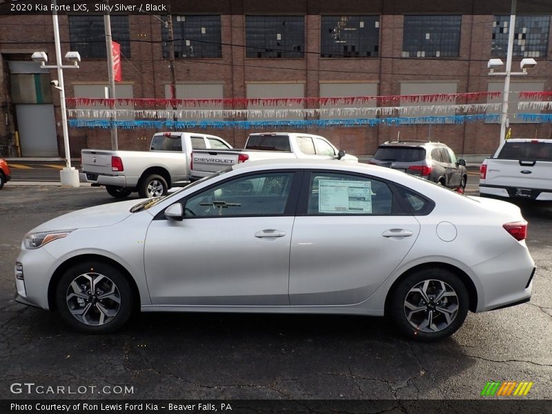 Silky Silver / Black 2020 Kia Forte LXS