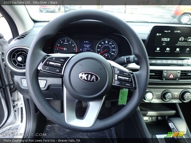 Silky Silver / Black 2020 Kia Forte LXS