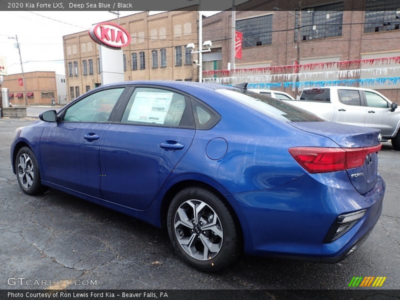 Deep Sea Blue / Black 2020 Kia Forte LXS