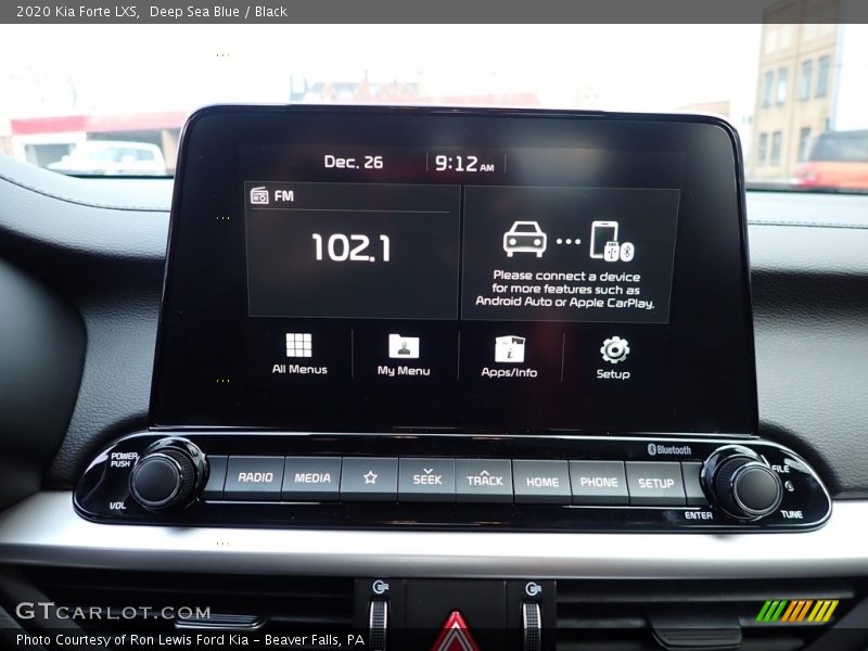 Deep Sea Blue / Black 2020 Kia Forte LXS