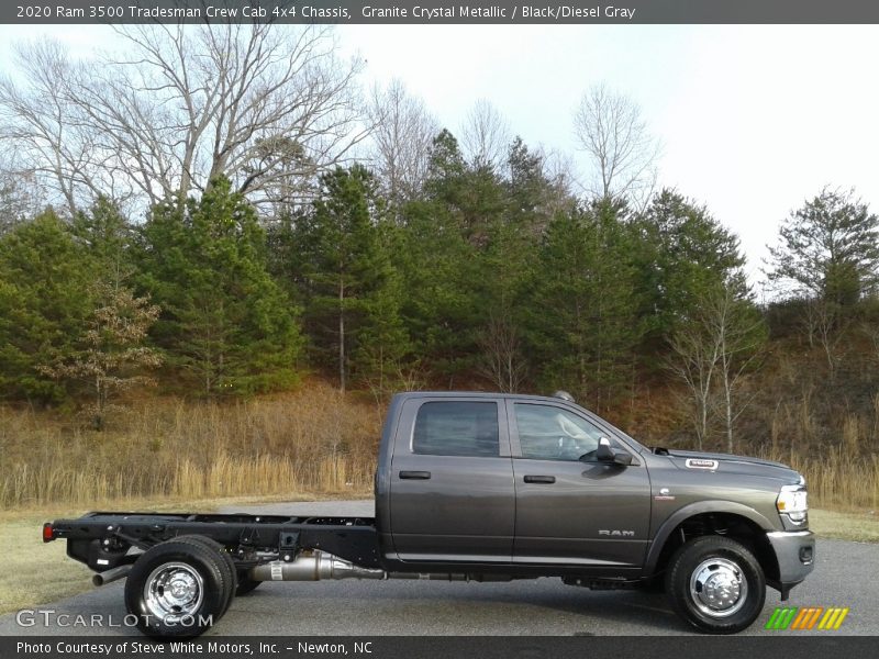  2020 3500 Tradesman Crew Cab 4x4 Chassis Granite Crystal Metallic