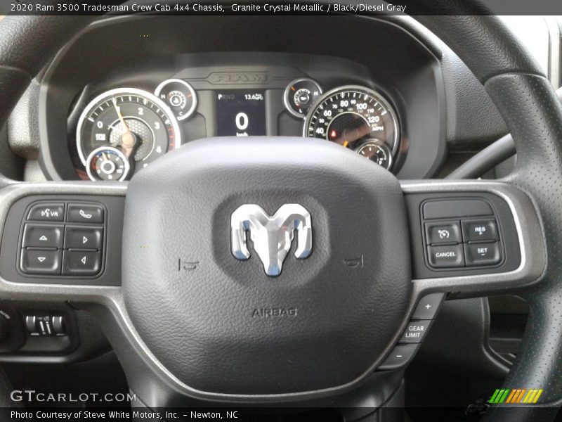  2020 3500 Tradesman Crew Cab 4x4 Chassis Steering Wheel