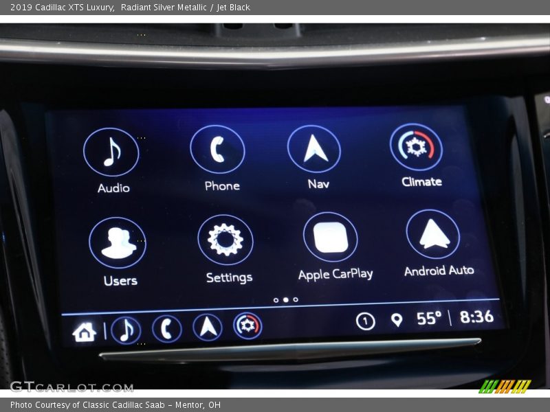 Radiant Silver Metallic / Jet Black 2019 Cadillac XTS Luxury