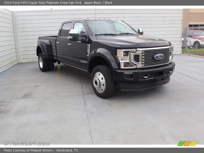 Agate Black / Black 2020 Ford F450 Super Duty Platinum Crew Cab 4x4