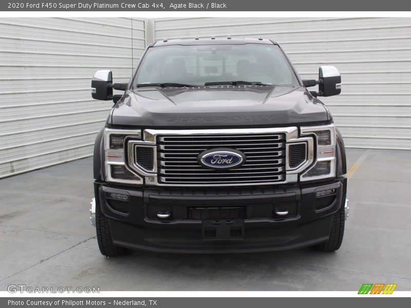 Agate Black / Black 2020 Ford F450 Super Duty Platinum Crew Cab 4x4
