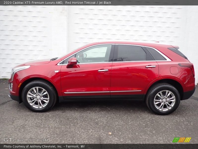 Red Horizon Tintcoat / Jet Black 2020 Cadillac XT5 Premium Luxury AWD