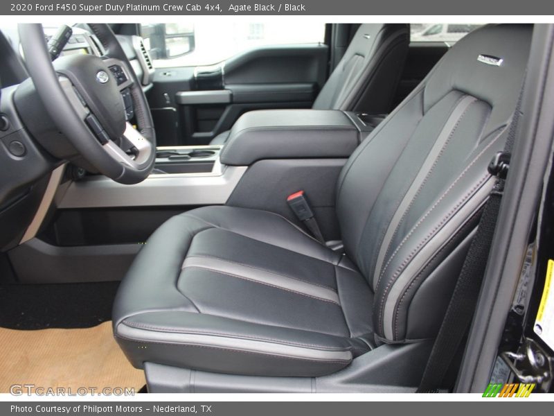 Agate Black / Black 2020 Ford F450 Super Duty Platinum Crew Cab 4x4