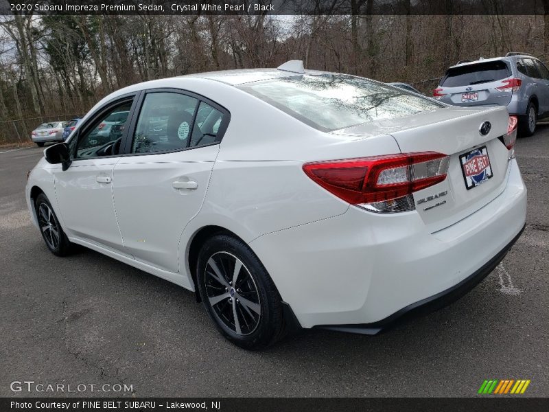 Crystal White Pearl / Black 2020 Subaru Impreza Premium Sedan