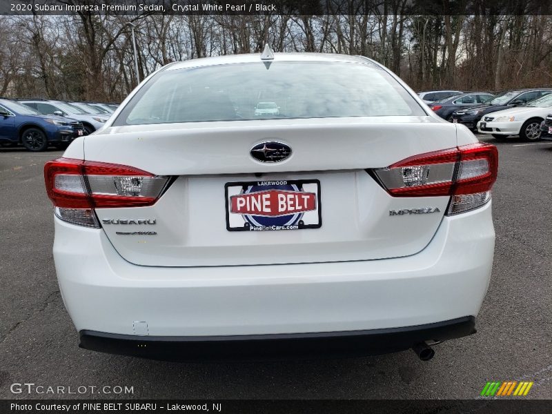 Crystal White Pearl / Black 2020 Subaru Impreza Premium Sedan