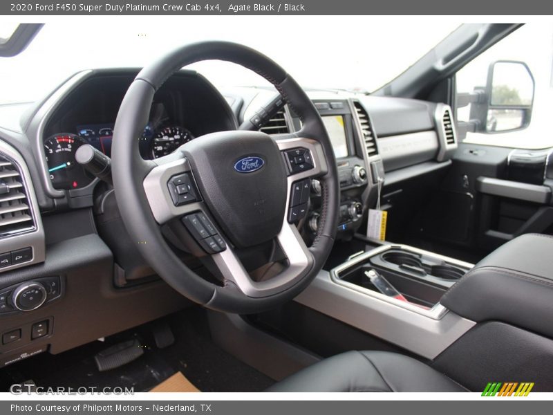 Agate Black / Black 2020 Ford F450 Super Duty Platinum Crew Cab 4x4