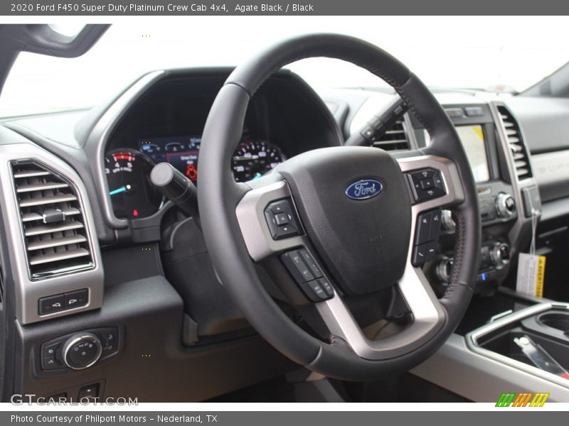 Agate Black / Black 2020 Ford F450 Super Duty Platinum Crew Cab 4x4
