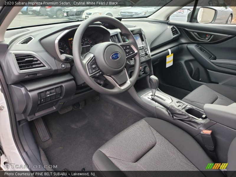 Crystal White Pearl / Black 2020 Subaru Impreza Premium Sedan