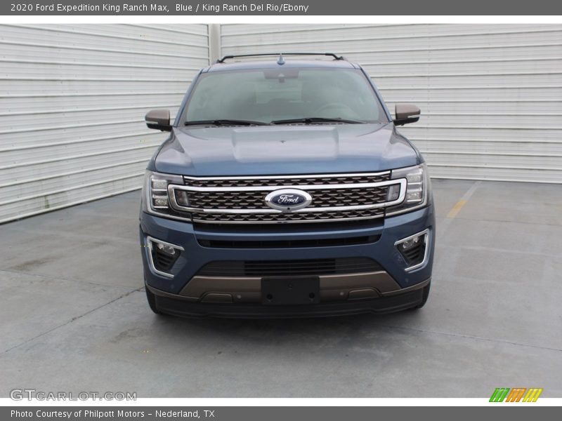 Blue / King Ranch Del Rio/Ebony 2020 Ford Expedition King Ranch Max