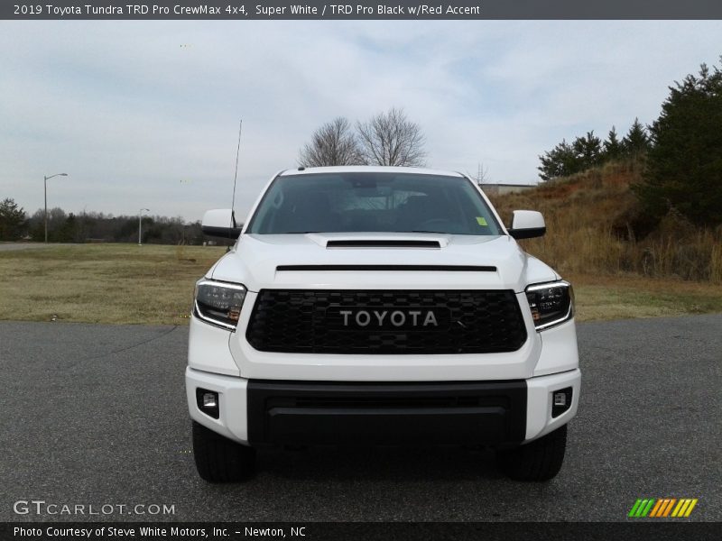 Super White / TRD Pro Black w/Red Accent 2019 Toyota Tundra TRD Pro CrewMax 4x4