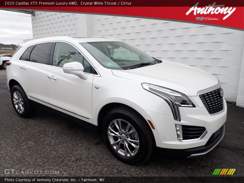 Crystal White Tricoat / Cirrus 2020 Cadillac XT5 Premium Luxury AWD