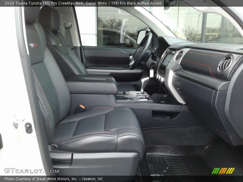 Front Seat of 2019 Tundra TRD Pro CrewMax 4x4