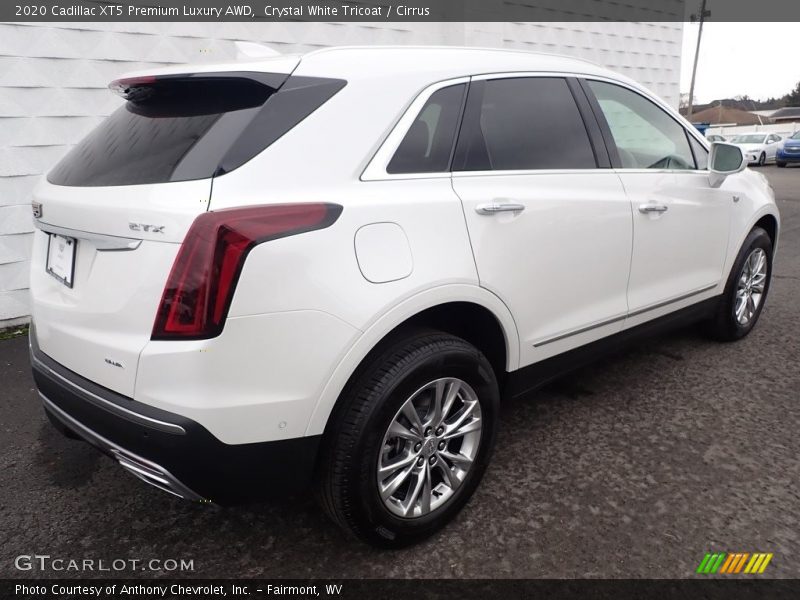 Crystal White Tricoat / Cirrus 2020 Cadillac XT5 Premium Luxury AWD