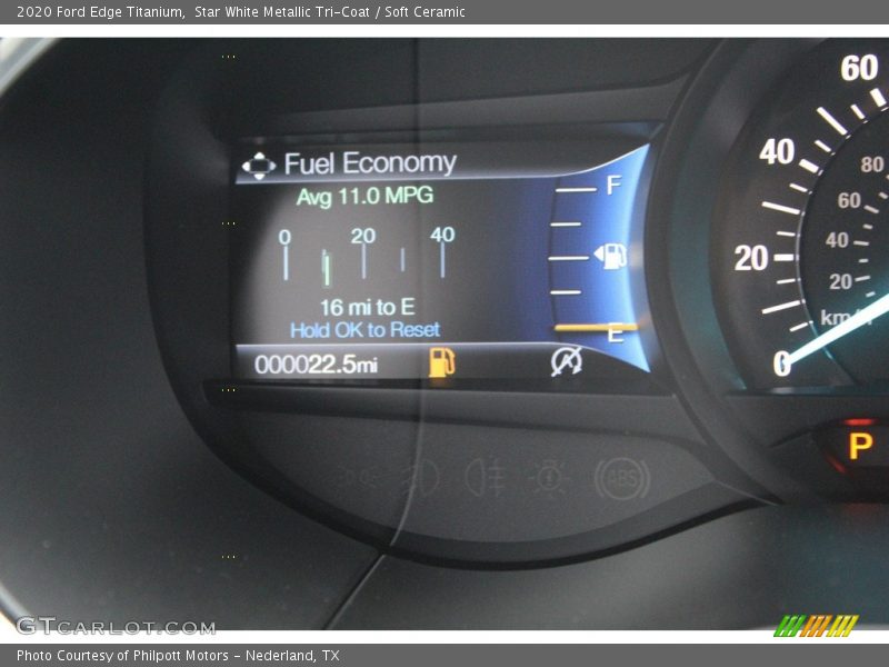Star White Metallic Tri-Coat / Soft Ceramic 2020 Ford Edge Titanium