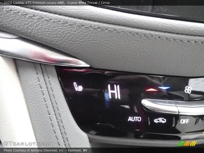 Crystal White Tricoat / Cirrus 2020 Cadillac XT5 Premium Luxury AWD