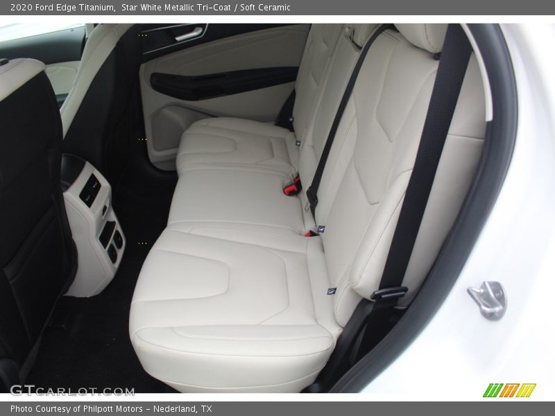 Star White Metallic Tri-Coat / Soft Ceramic 2020 Ford Edge Titanium