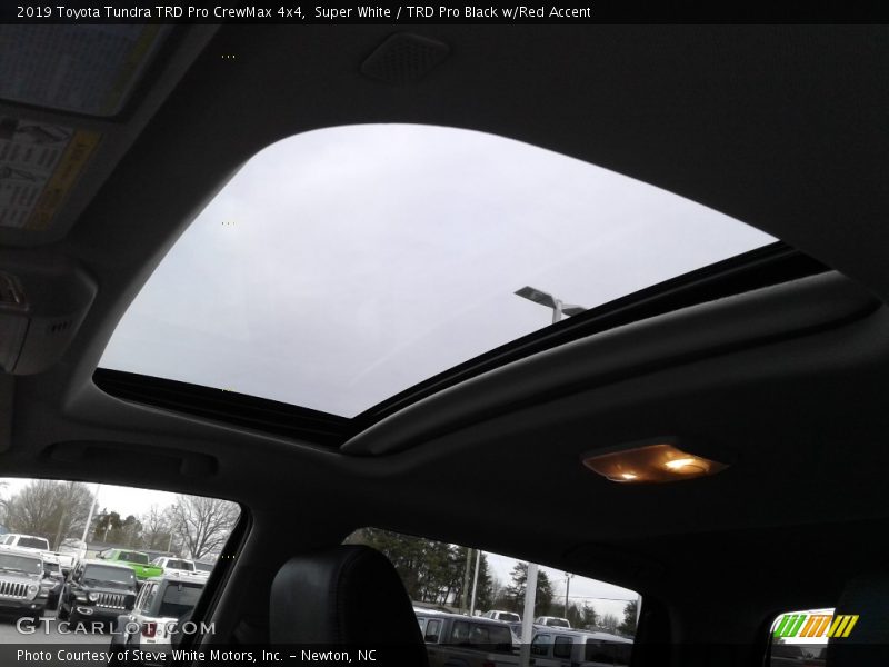 Super White / TRD Pro Black w/Red Accent 2019 Toyota Tundra TRD Pro CrewMax 4x4