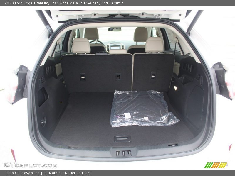 Star White Metallic Tri-Coat / Soft Ceramic 2020 Ford Edge Titanium
