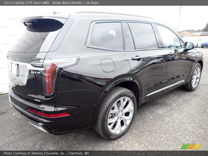 Stellar Black Metallic / Jet Black 2020 Cadillac XT6 Sport AWD