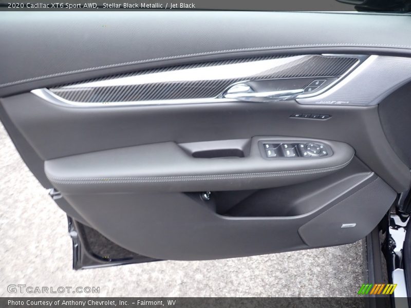 Stellar Black Metallic / Jet Black 2020 Cadillac XT6 Sport AWD