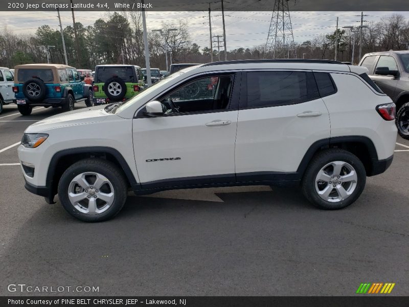 White / Black 2020 Jeep Compass Latitude 4x4