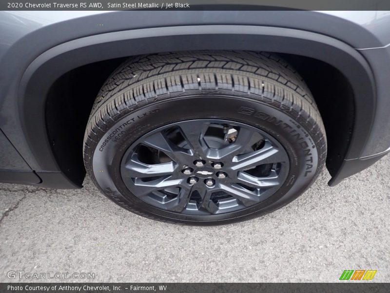 Satin Steel Metallic / Jet Black 2020 Chevrolet Traverse RS AWD