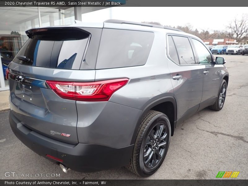 Satin Steel Metallic / Jet Black 2020 Chevrolet Traverse RS AWD