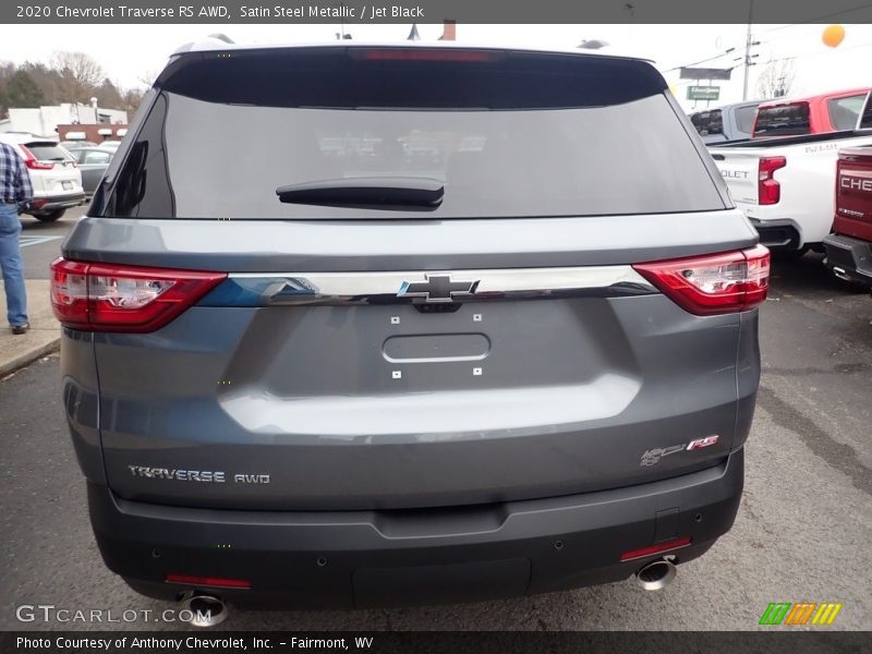 Satin Steel Metallic / Jet Black 2020 Chevrolet Traverse RS AWD