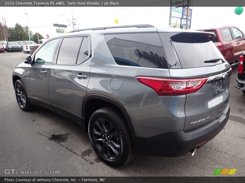 Satin Steel Metallic / Jet Black 2020 Chevrolet Traverse RS AWD