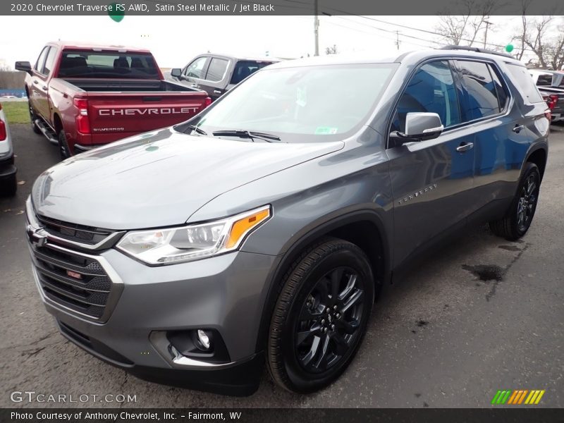 Satin Steel Metallic / Jet Black 2020 Chevrolet Traverse RS AWD