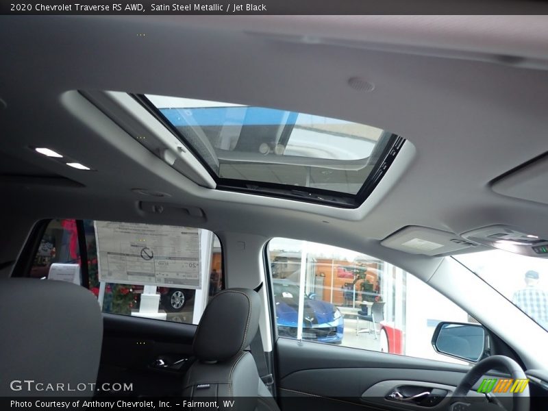 Satin Steel Metallic / Jet Black 2020 Chevrolet Traverse RS AWD