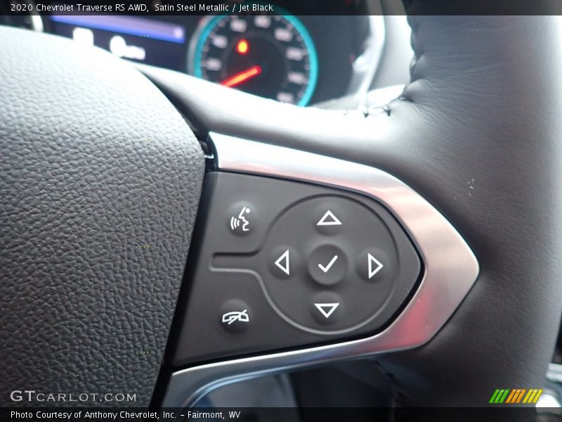 Satin Steel Metallic / Jet Black 2020 Chevrolet Traverse RS AWD