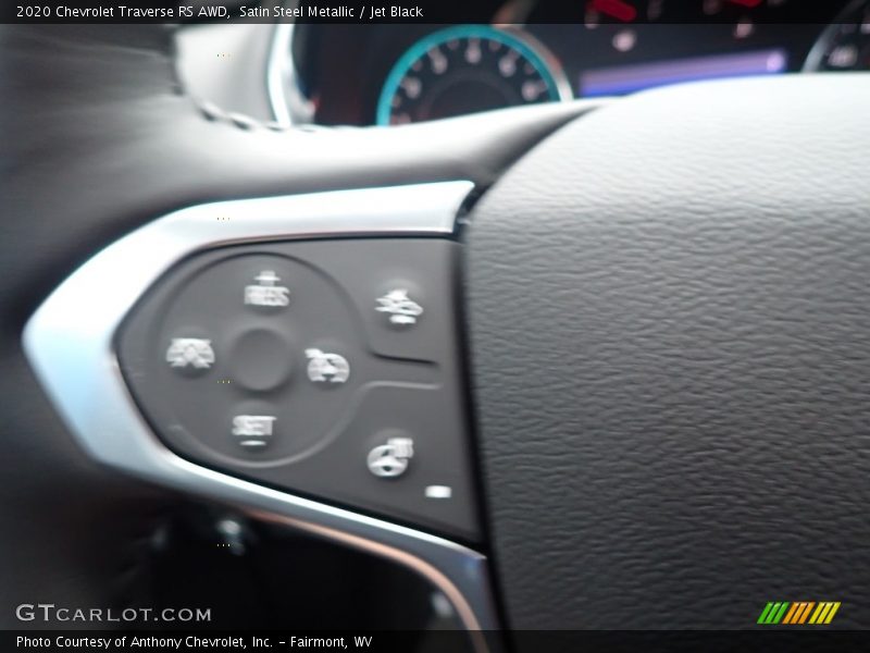 Satin Steel Metallic / Jet Black 2020 Chevrolet Traverse RS AWD