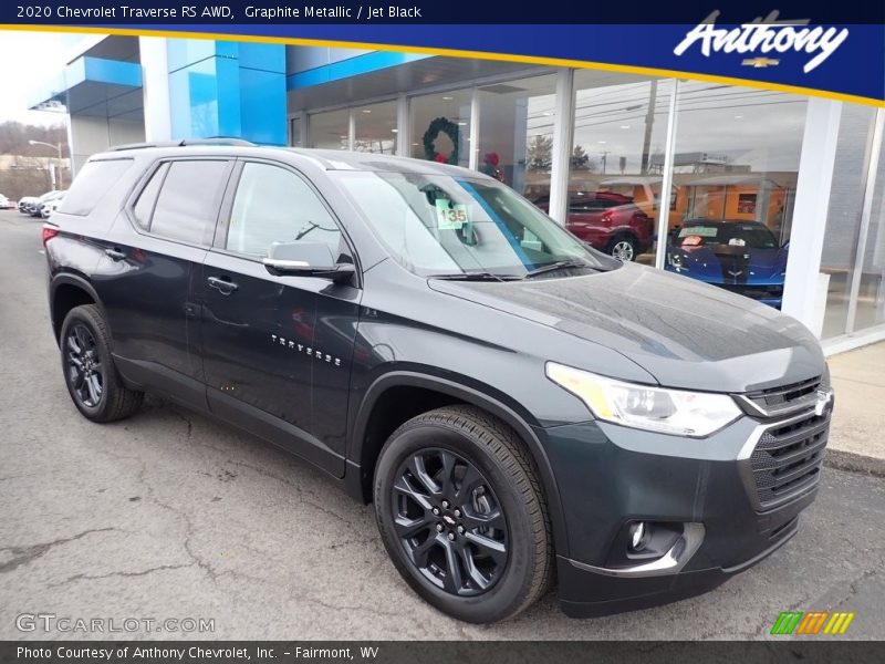 Graphite Metallic / Jet Black 2020 Chevrolet Traverse RS AWD
