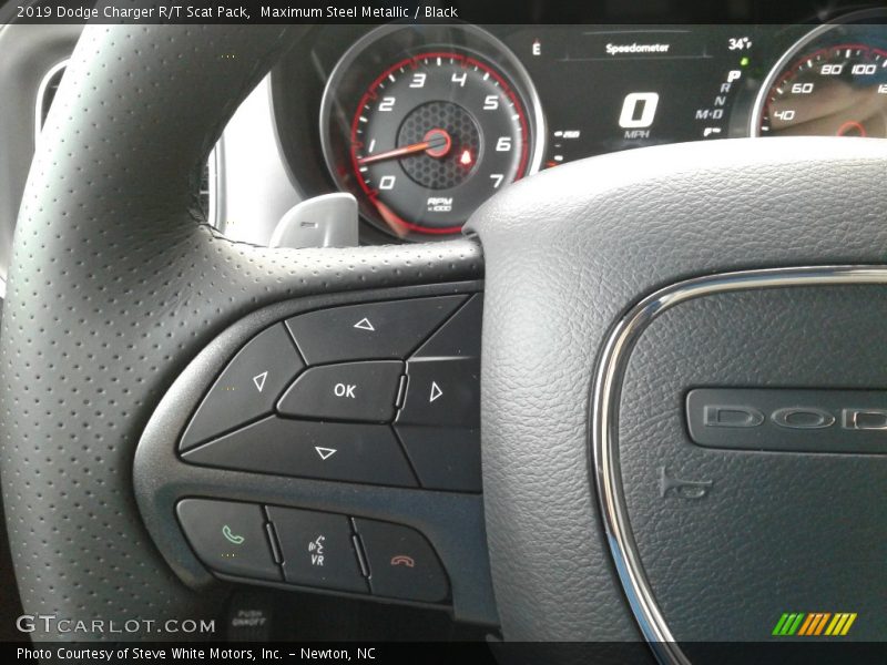 Maximum Steel Metallic / Black 2019 Dodge Charger R/T Scat Pack