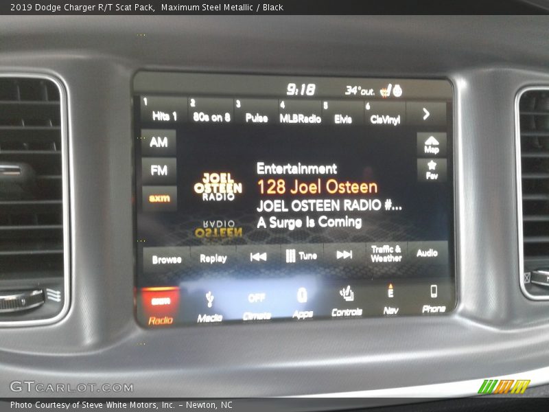 Maximum Steel Metallic / Black 2019 Dodge Charger R/T Scat Pack