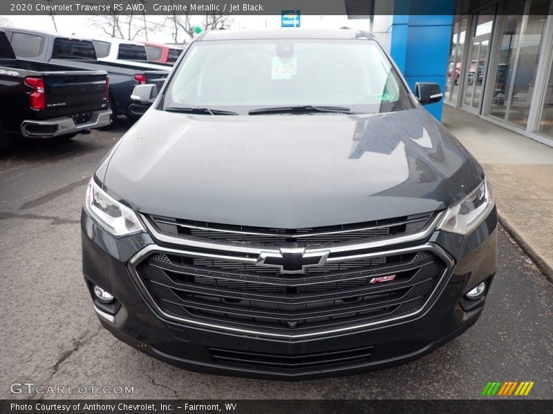 Graphite Metallic / Jet Black 2020 Chevrolet Traverse RS AWD