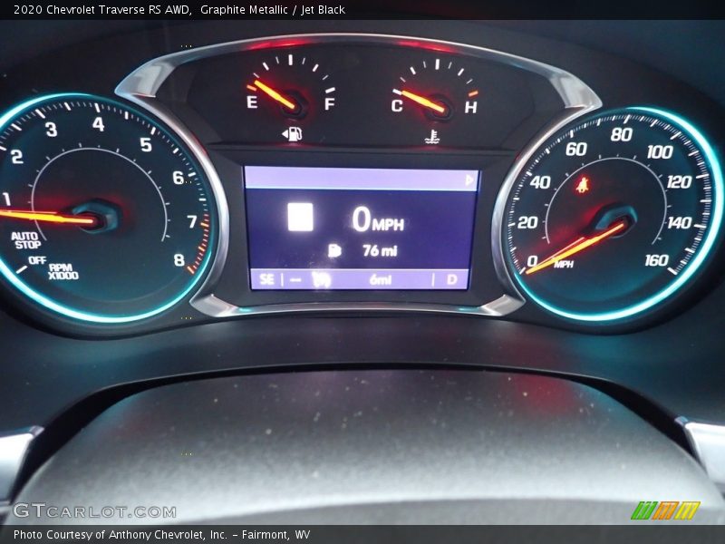 Graphite Metallic / Jet Black 2020 Chevrolet Traverse RS AWD