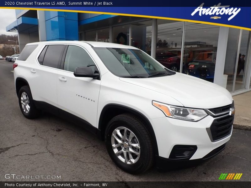 Summit White / Jet Black 2020 Chevrolet Traverse LS AWD