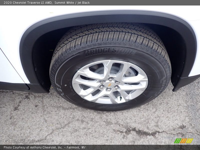 Summit White / Jet Black 2020 Chevrolet Traverse LS AWD