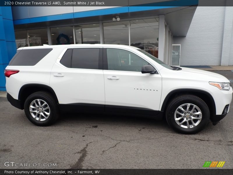 Summit White / Jet Black 2020 Chevrolet Traverse LS AWD