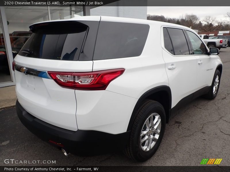 Summit White / Jet Black 2020 Chevrolet Traverse LS AWD