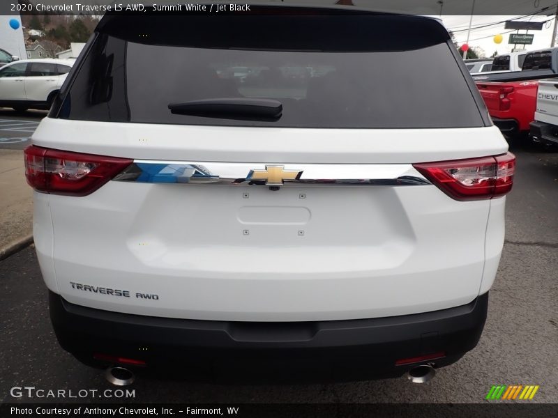 Summit White / Jet Black 2020 Chevrolet Traverse LS AWD