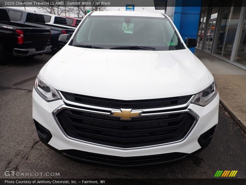 Summit White / Jet Black 2020 Chevrolet Traverse LS AWD