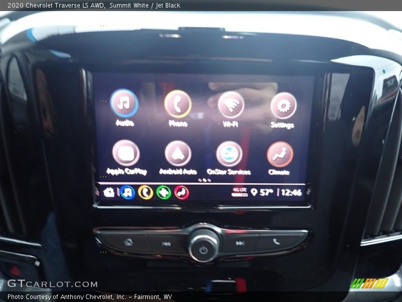 Summit White / Jet Black 2020 Chevrolet Traverse LS AWD